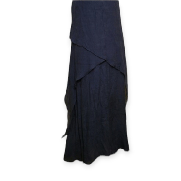 Exist Black Dark Gothic Tiered Layered Lounge Spaghetti Straps Maxi Dress🆕️✨ Sm - Picture 4 of 8